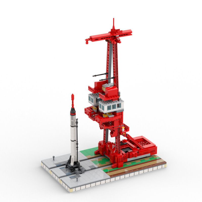 Kids Education Sites - 1298PCS Launchs Tower Mercury Redstone Rocket