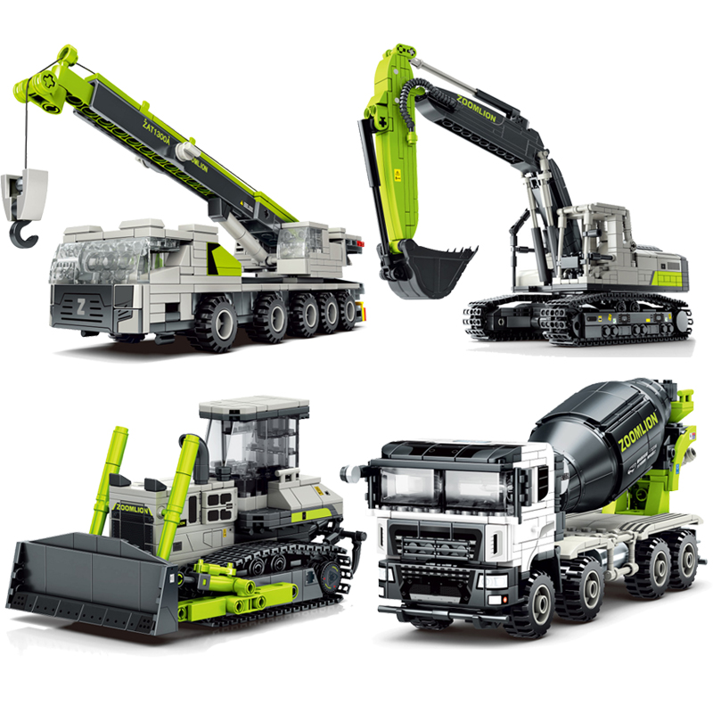 Kids Education Sites - 2023 City Building Engineering Crane Excavator
