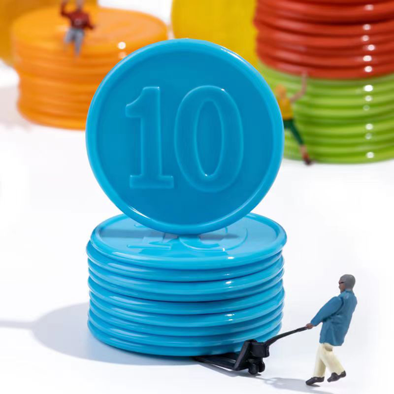 40PCS Poker Chips With Numbers - Math Manipulative Set ulasan dan harga