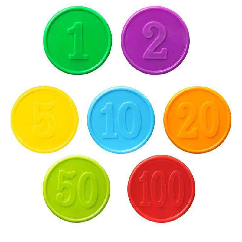 40PCS Poker Chips With Numbers - Math Manipulative Set ulasan dan harga