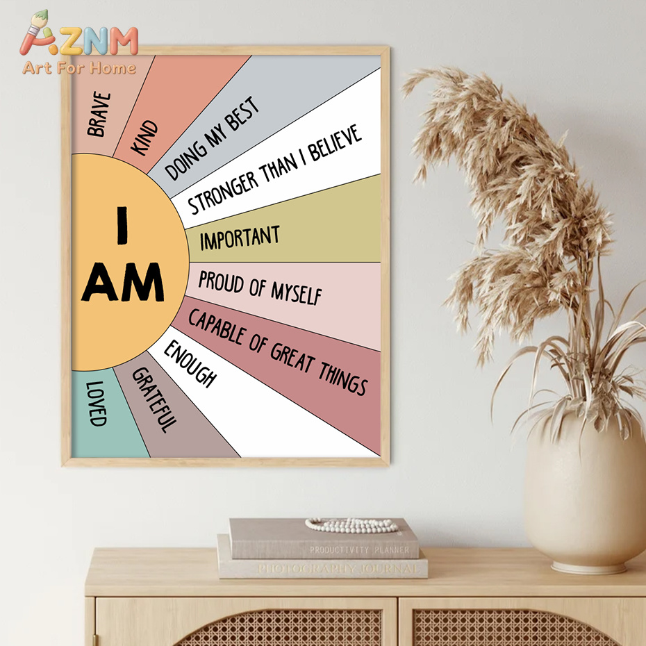 1PCS Educational Sun Colorful  - Kids Education Quote ulasan dan harga