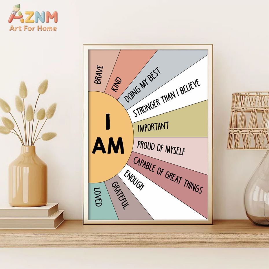 1PCS Educational Sun Colorful  - Kids Education Quote ulasan dan harga