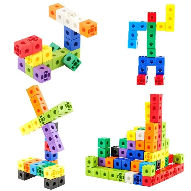 100PCS Set Linking Cubes Math  - Math Manipulative Set ulasan dan harga