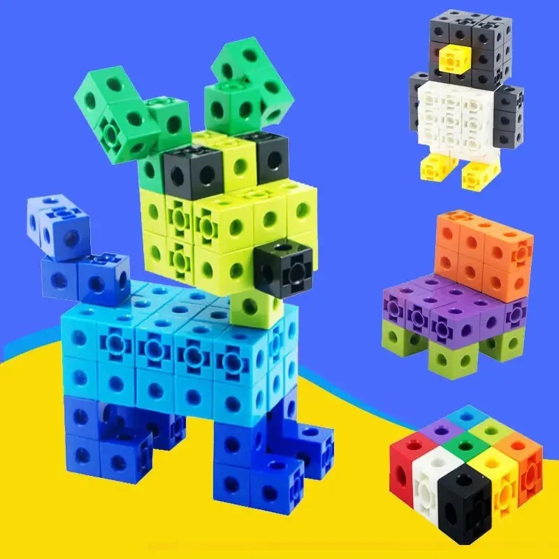 100PCS Set Linking Cubes Math  - Math Manipulative Set ulasan dan harga