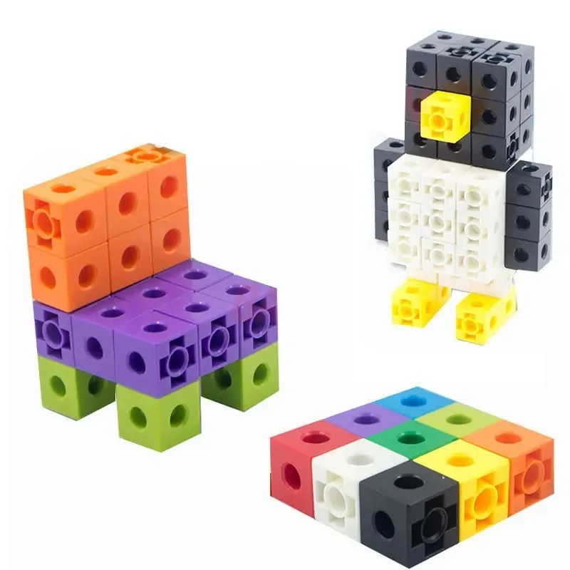 100PCS Set Linking Cubes Math  - Math Manipulative Set ulasan dan harga