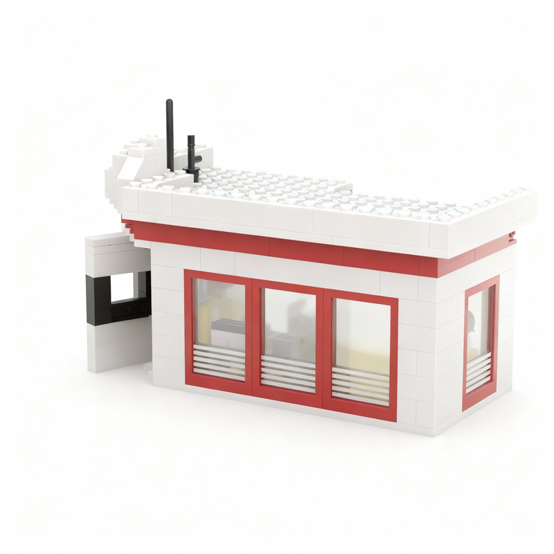 225pcs MOC Town Classic Commun - Kids Education Centre ulasan dan harga