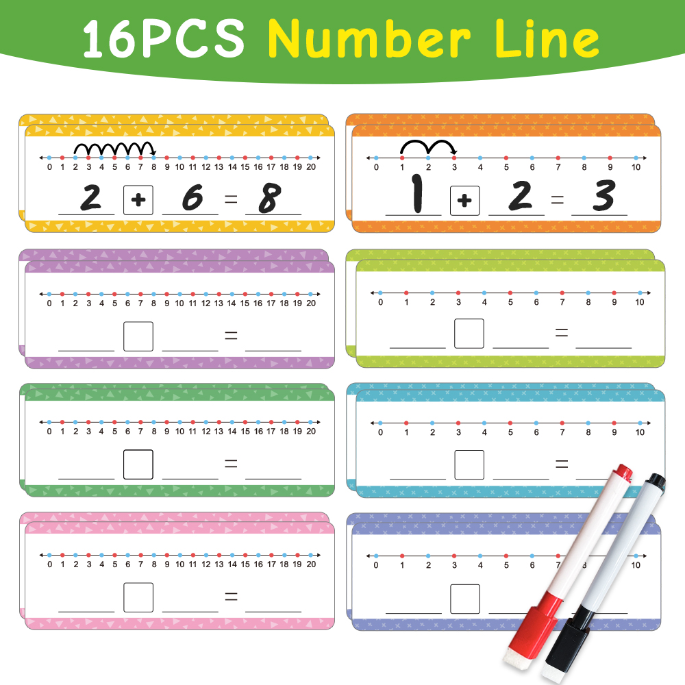 16Pcs Educational Dry Erase Nu - Math Manipulative Set ulasan dan harga