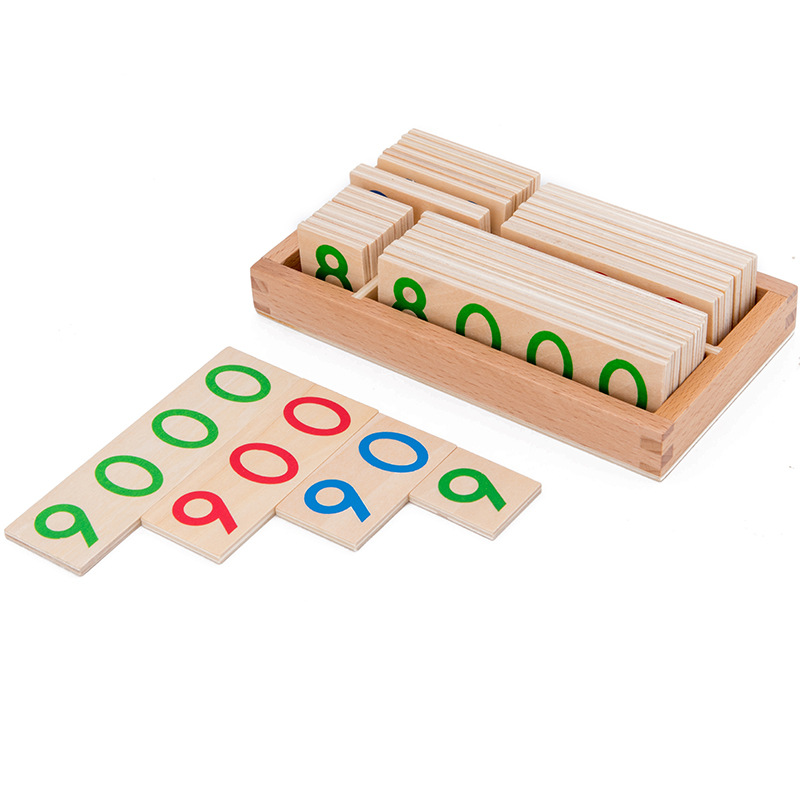 Wooden Numbers Card 1-9000 Mon - Math Manipulative Set ulasan dan harga