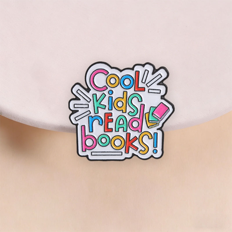 Cool Kids Read Books Enamel Pi - Kids Education Quote ulasan dan harga