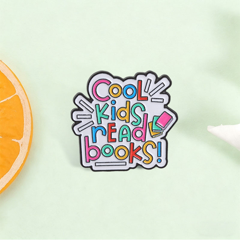 Cool Kids Read Books Enamel Pi - Kids Education Quote ulasan dan harga