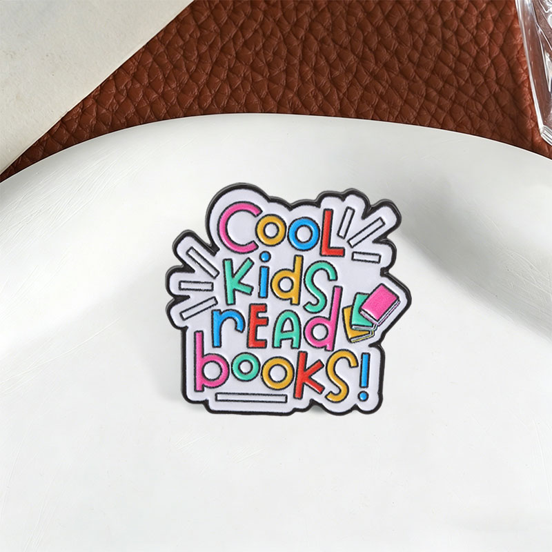 Cool Kids Read Books Enamel Pi - Kids Education Quote ulasan dan harga