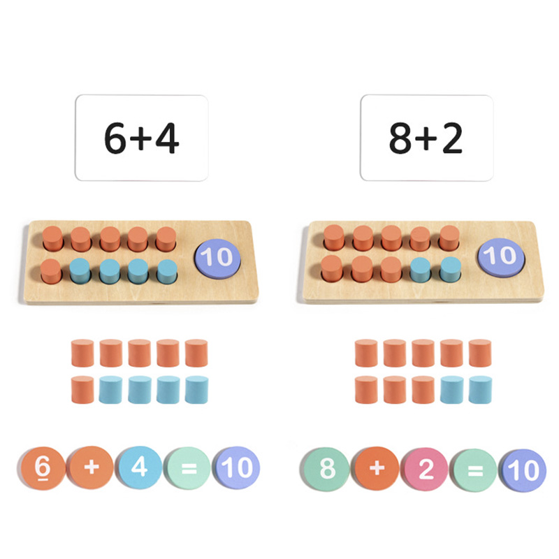 Children's Wooden Number Board - Math Manipulative Set ulasan dan harga
