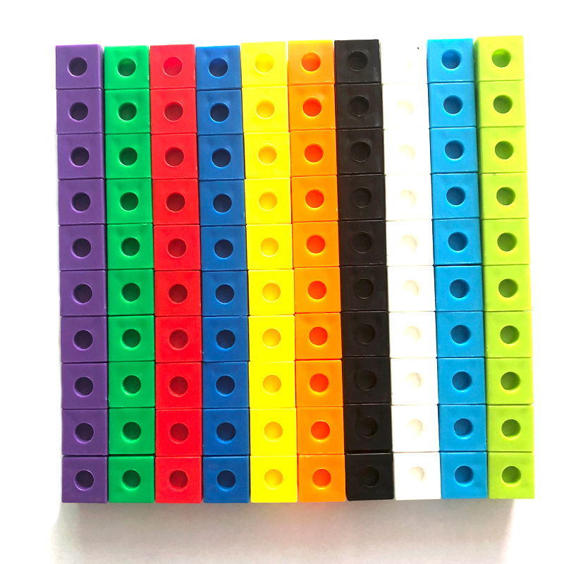 100PCS Set Linking Cubes Math  - Math Manipulative Set ulasan dan harga