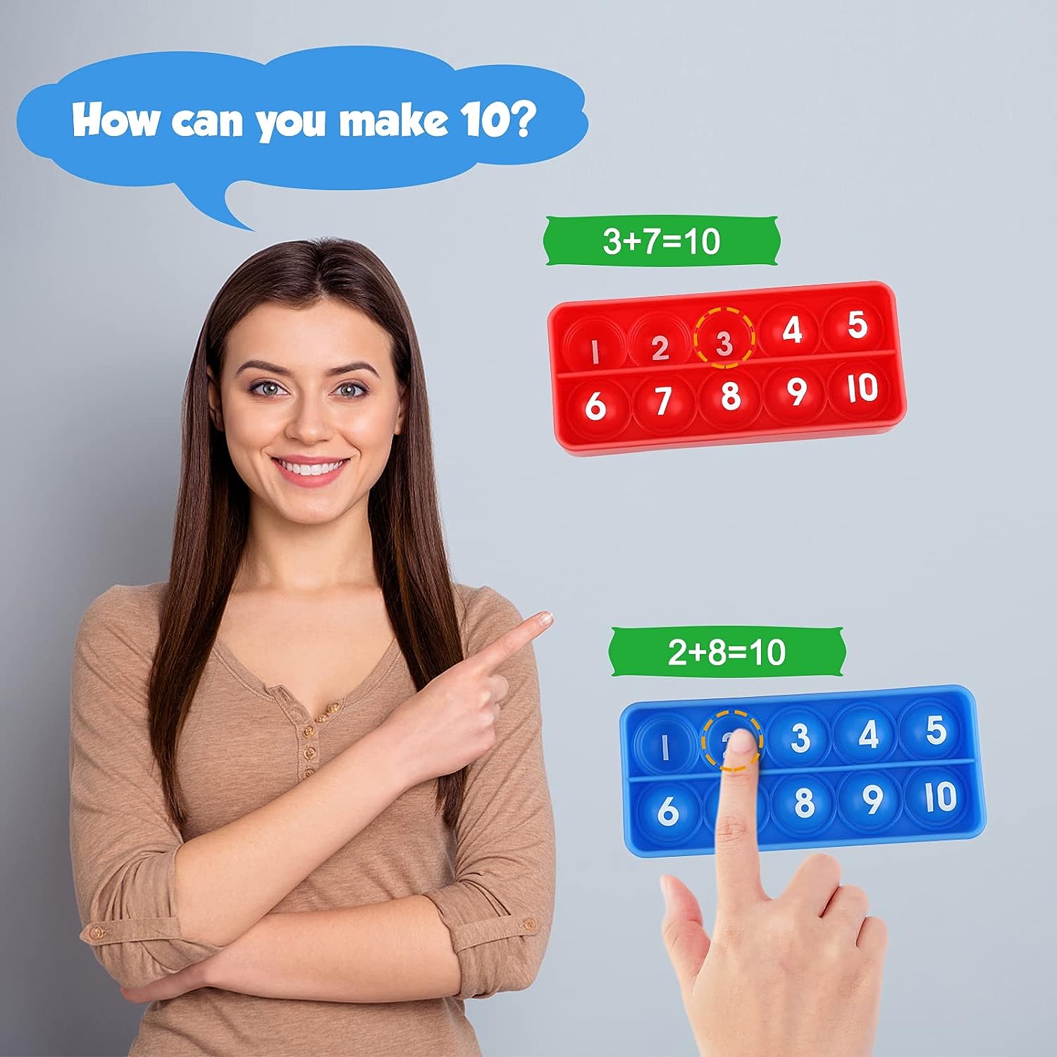 Ten Frames Math Games Toy for  - Math Manipulative Set ulasan dan harga