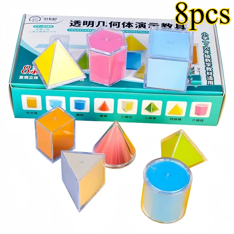 8Pcs Montessori Math Transpare - Math Manipulative Set ulasan dan harga