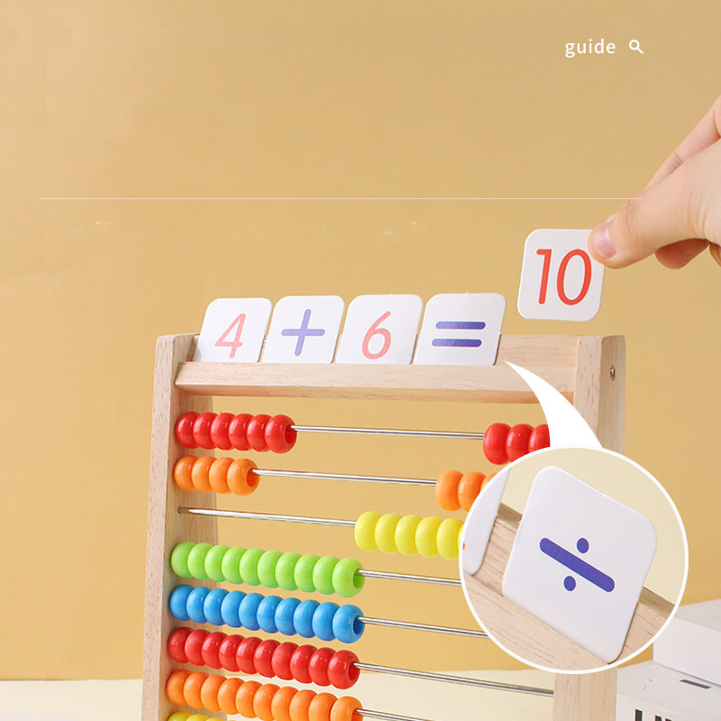 Wooden Counting Toy Abacus Mon - Math Manipulative Set ulasan dan harga