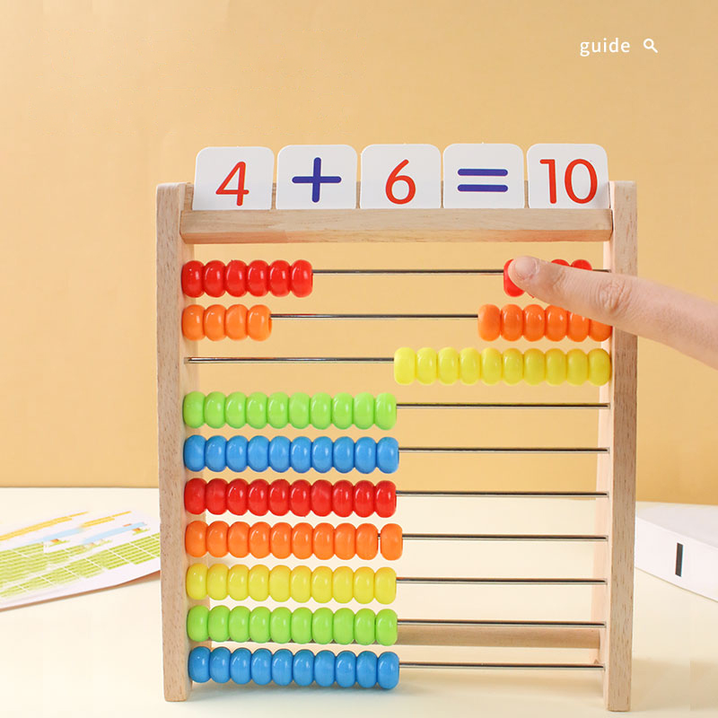 Wooden Counting Toy Abacus Mon - Math Manipulative Set ulasan dan harga