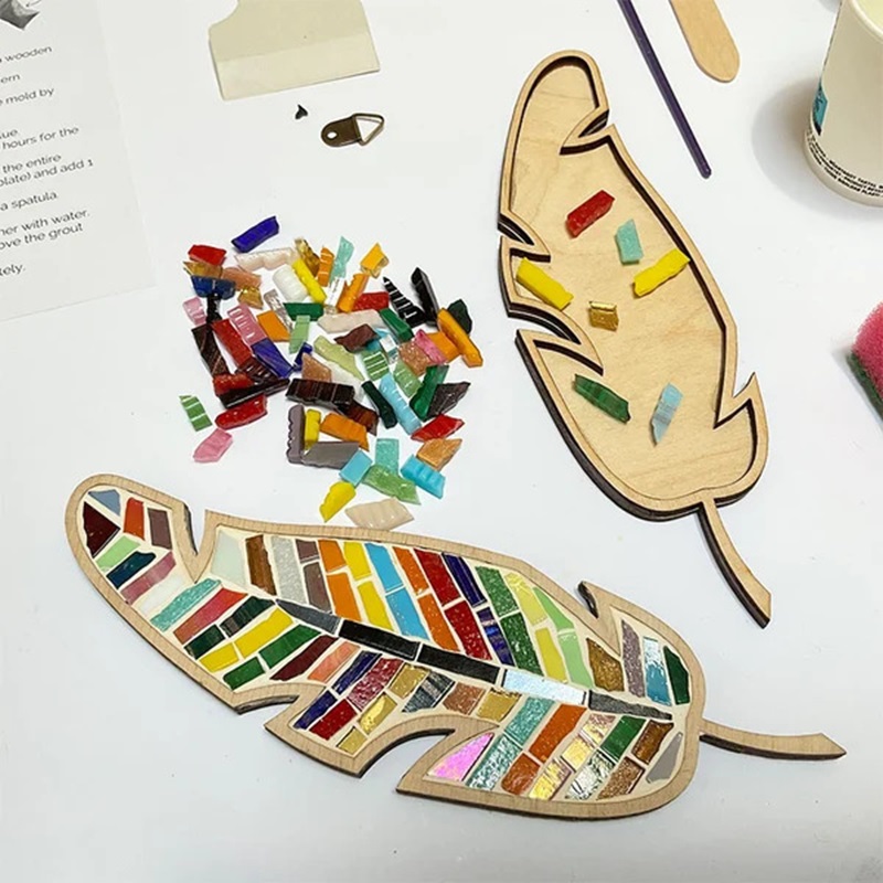 DIY Mosaic Coaster Colored Fea - Kids Educational Gadget ulasan dan harga