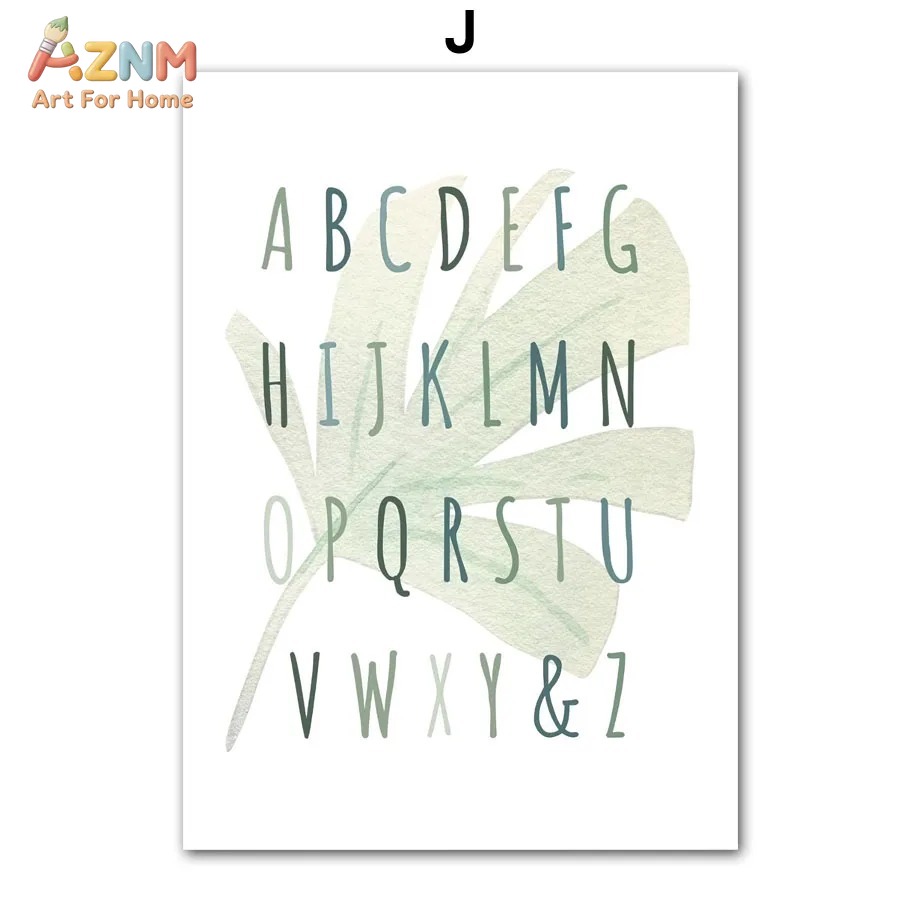 AZNM Watercolor Dinosaur Alpha - Kids Education Quote ulasan dan harga