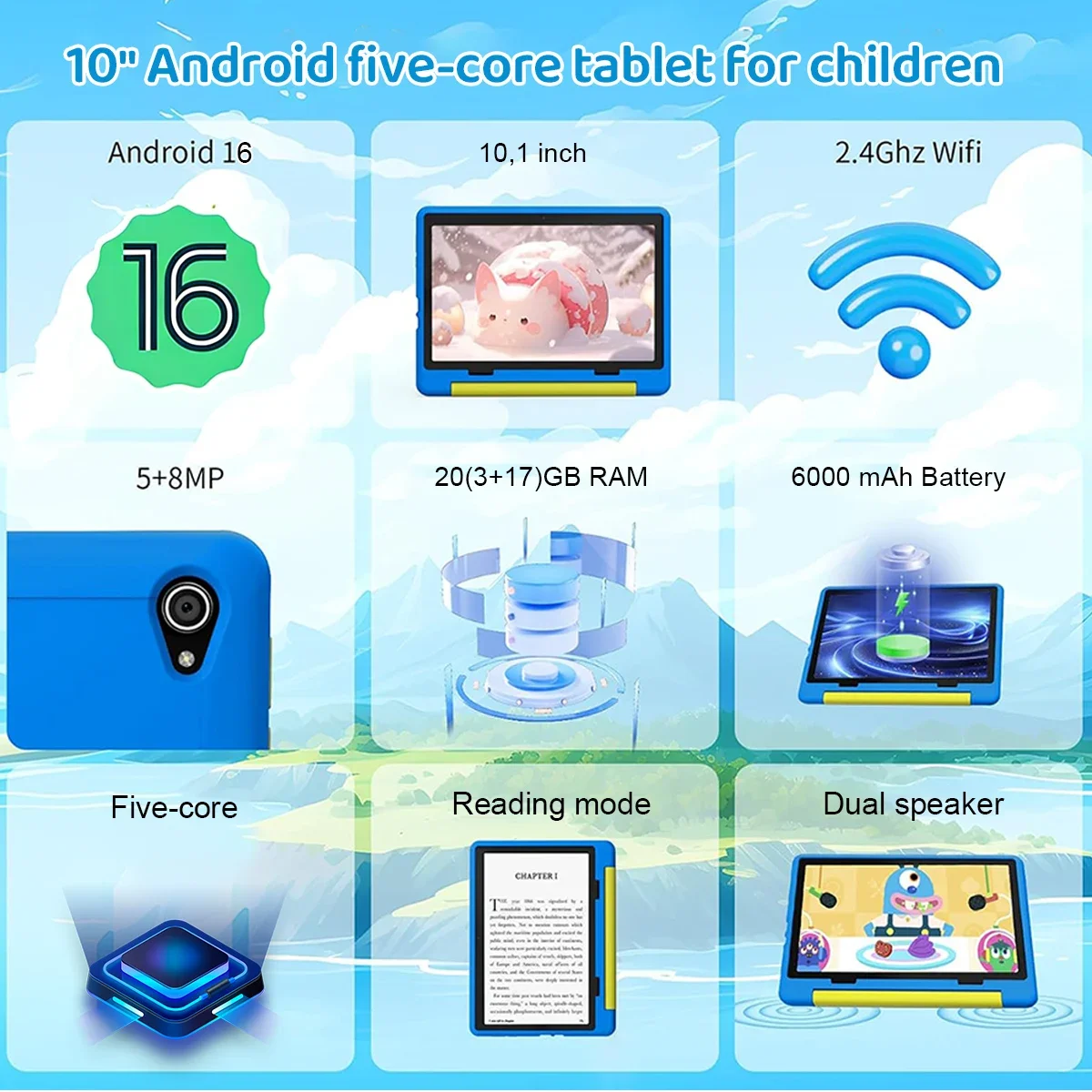 Newest Kid Tablet Android16 Ta - Kids Education Tablets ulasan dan harga