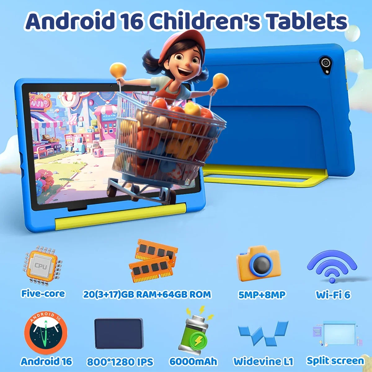Newest Kid Tablet Android16 Ta - Kids Education Tablets ulasan dan harga