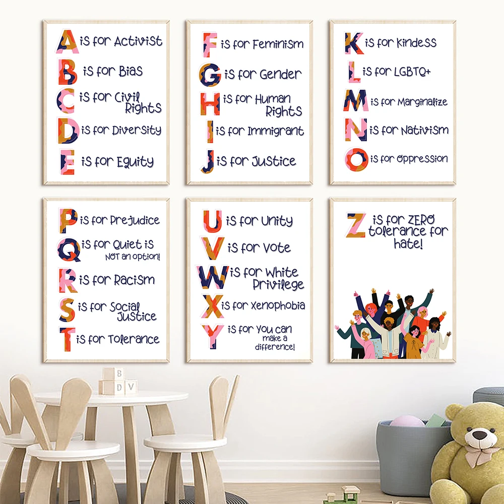 Nursery Alphabet Human Rights  - Kids Education Quote ulasan dan harga