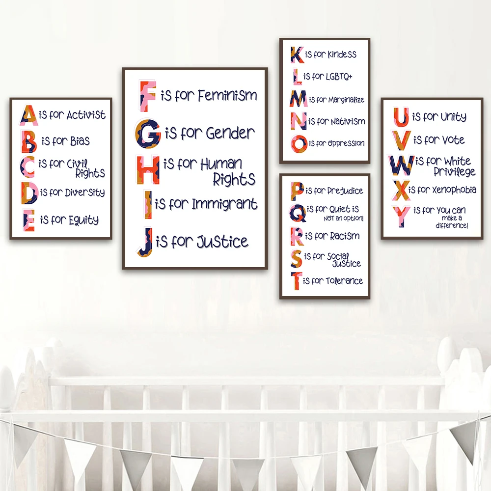 Nursery Alphabet Human Rights  - Kids Education Quote ulasan dan harga