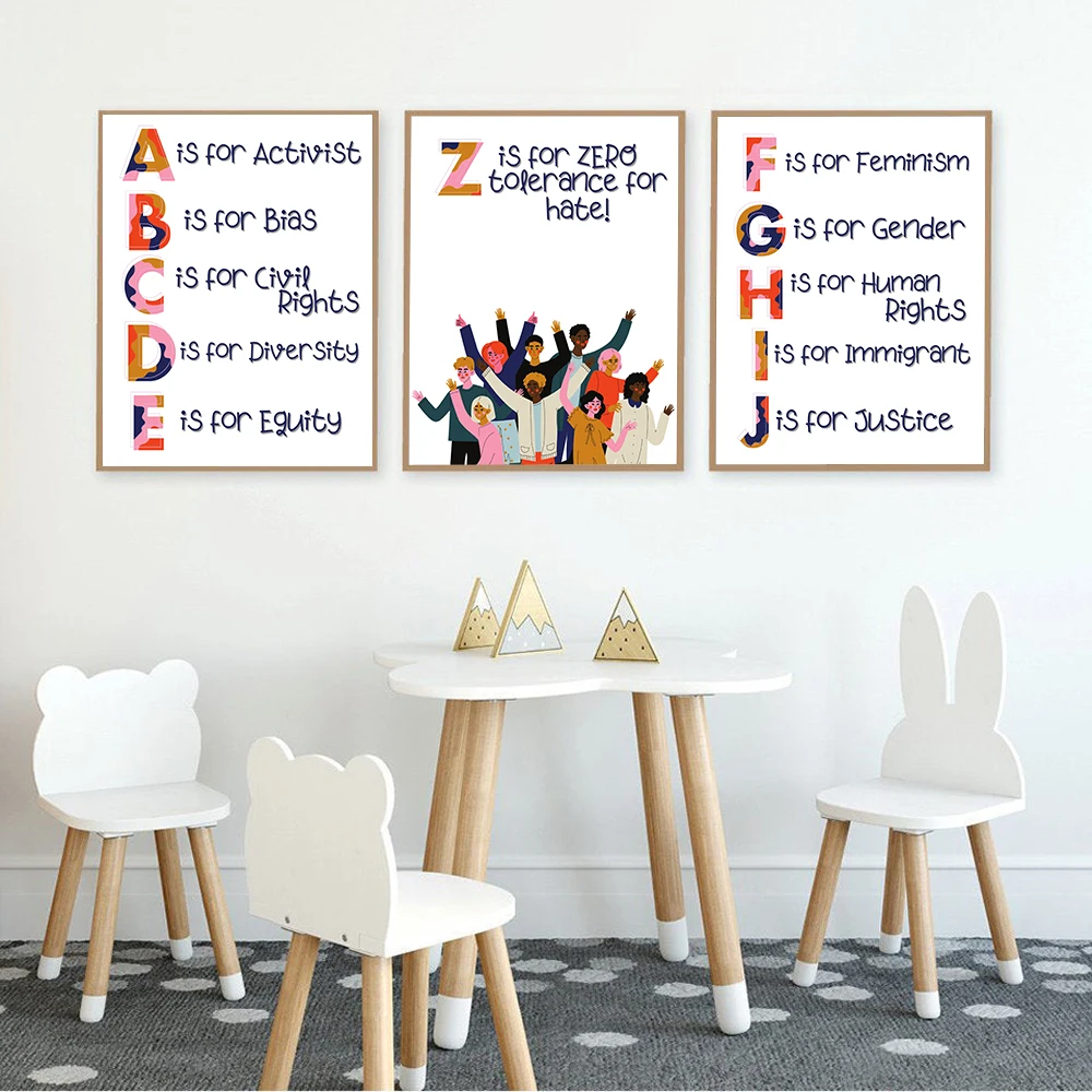 Nursery Alphabet Human Rights  - Kids Education Quote ulasan dan harga